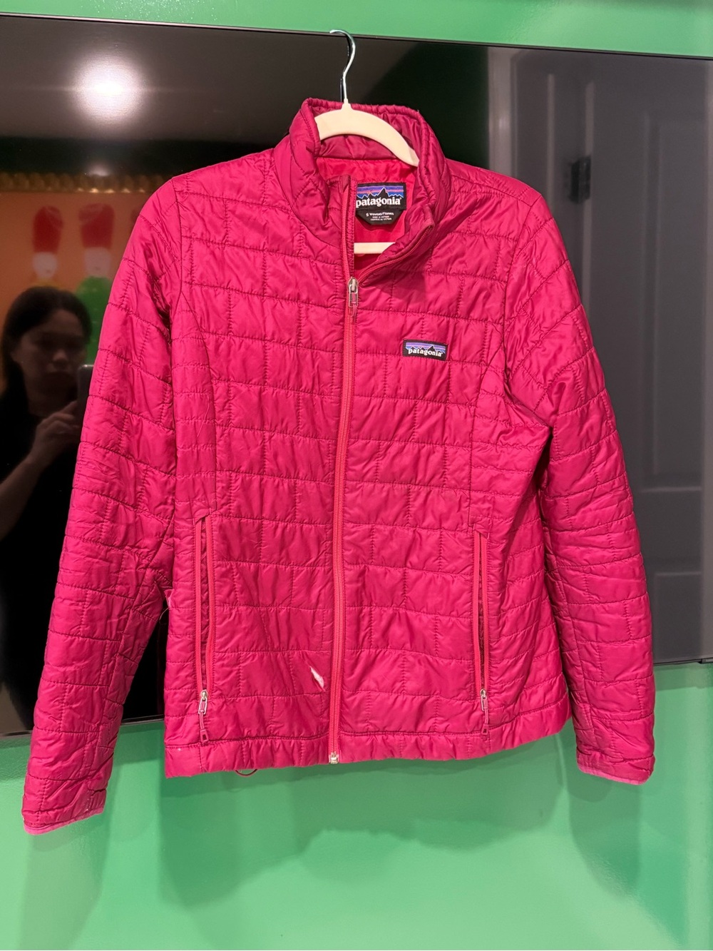 Patagonia Women's Quilted Puffer Jacket - Hot Pink